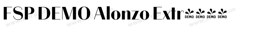 FSP DEMO Alonzo Extr字体转换